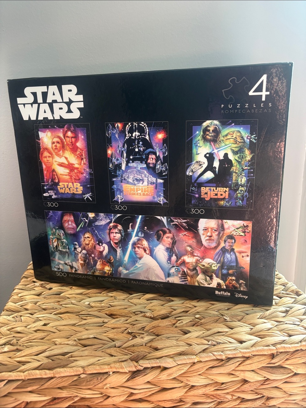 Star Wars Puzzle- 4 Seperate puzzles in box- Jedi and Empire Strikes Back